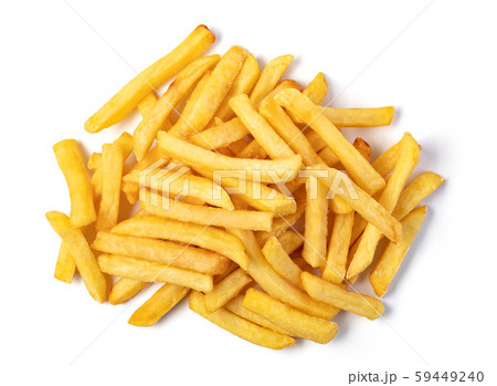 french fries on white background 59449240