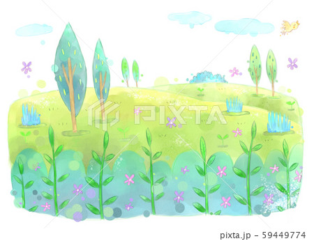 春 花 水彩画 59449774