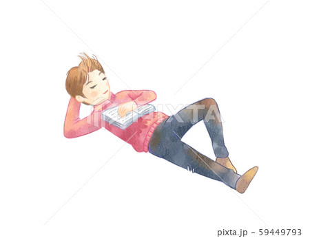 水彩画 男 男性 59449793
