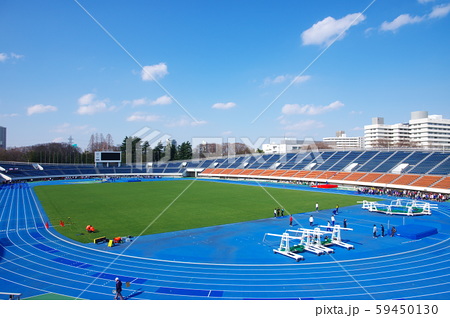 陸上競技場の写真素材