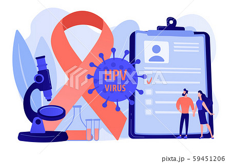 Risk factors for HPV concept vector illustration 59451206