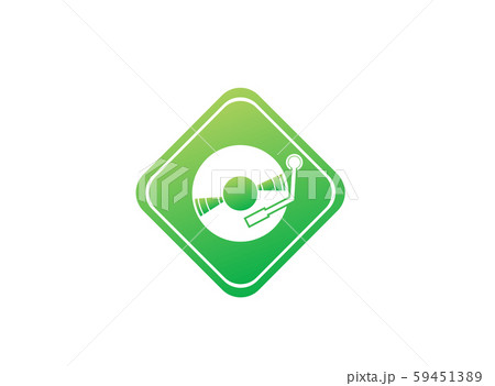 Vinyl disk for dj mixing music logo design 59451389