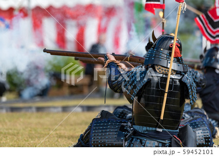火縄銃の射撃 59452101