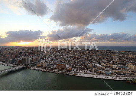 新潟　新潟市　Befcoばかうけ展望台から望む新潟市内 59452804