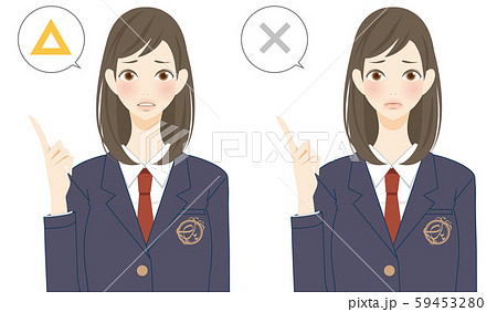 質問をする女子高校生　私立　質問　問題　解説 59453280