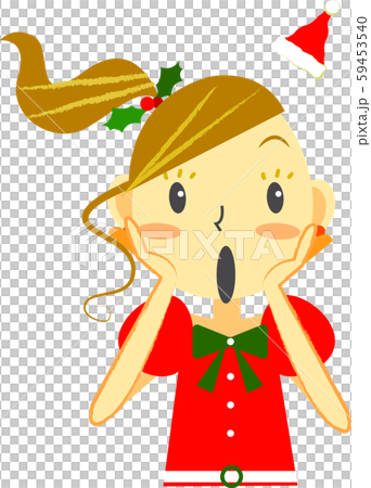 Santa girl surprised Santa girl surprised 59453540