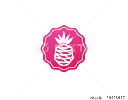 ananas fruit in a shape, pineapple for logo vector 59453637