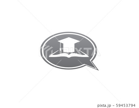 Graduation Hat on papers book for logo design 59453794