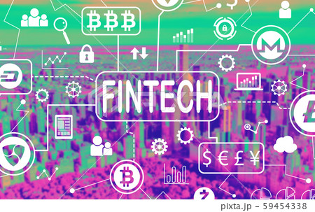 Cryptocurrency fintech theme Cryptocurrency fintech theme 59454338