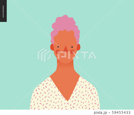 Bright people portrait - young woman 59455433