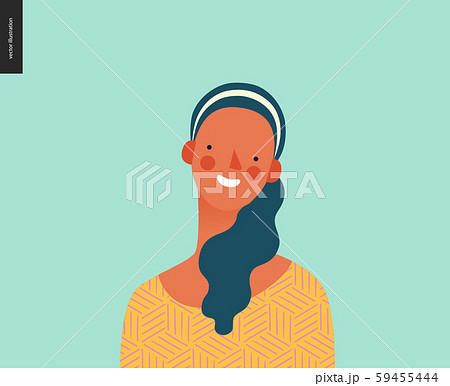 Bright people portrait - young woman 59455444