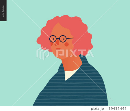 Bright people portrait - young man 59455445