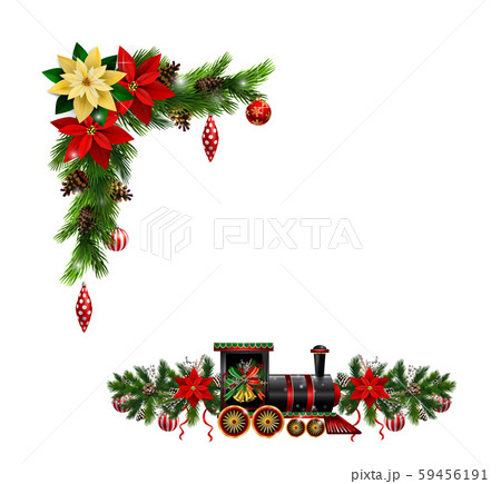 Christmas decorations with fir tree golden jingle bells Christmas decorations with fir tree golden jingle bells 59456191
