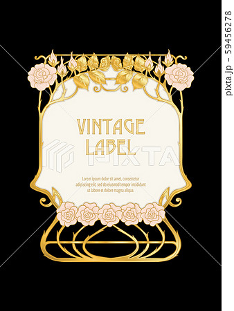 Label, decorative frame, border. 59456278