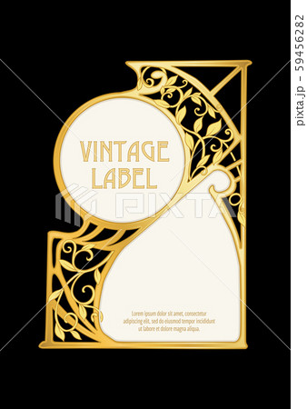 Label, decorative frame, border. 59456282