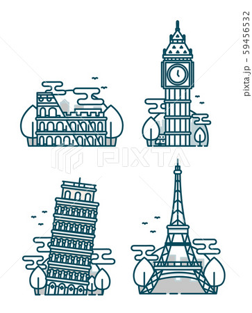European Attractions.Paris Eiffel Tower European Attractions.Paris Eiffel Tower 59456532