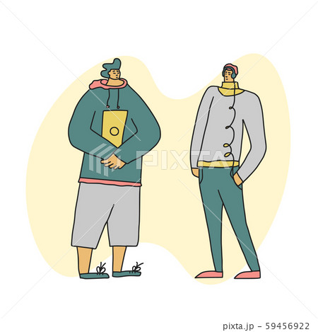 Young adult characters isolated Vector flat design 59456922