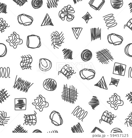 Seamless pattern of abstract doodle vector element Seamless pattern of abstract doodle vector element 59457125