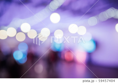 Light bulb decor in indoor party. blurred photo 59457404