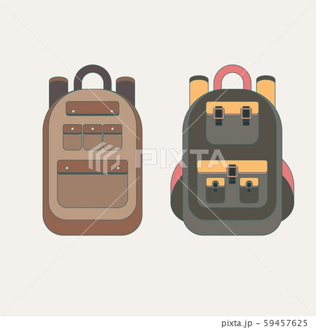 Set of different backpacks Set of different backpacks 59457625