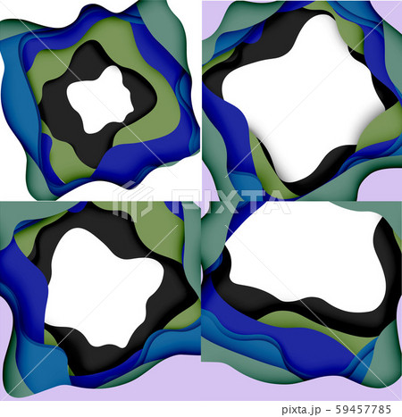 Abstract geometric pattern. 3d paper layers cut out colorful wave background. Origami cut out Abstract geometric pattern. 3d paper layers cut out colorful wave background. Origami cut out 59457785
