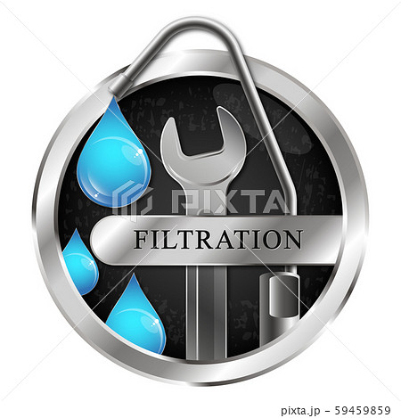 Water filtration water tap symbol Water filtration water tap symbol 59459859