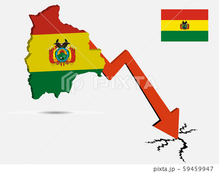 Bolivia economic crisis concept Vector 59459947