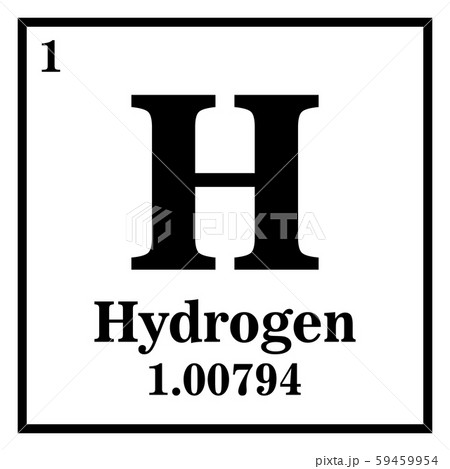 Hydrogen Periodic Table of the Elements Vector 59459954