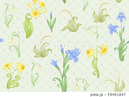 Spring flowers seamless pattern Spring flowers seamless pattern 59461847