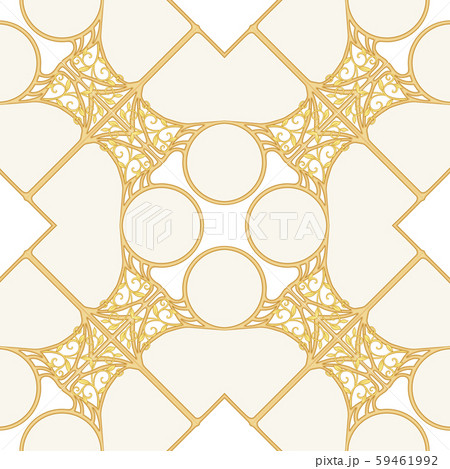 Decorative motif, frames, borders. Seamless pattern, background. 59461992