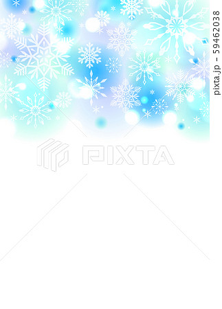 雪の結晶のイラストフレーム 59462038