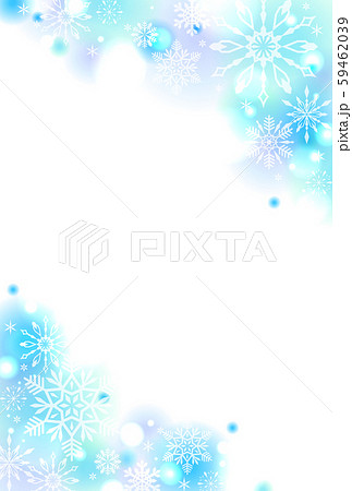 雪の結晶のイラストフレーム 59462039