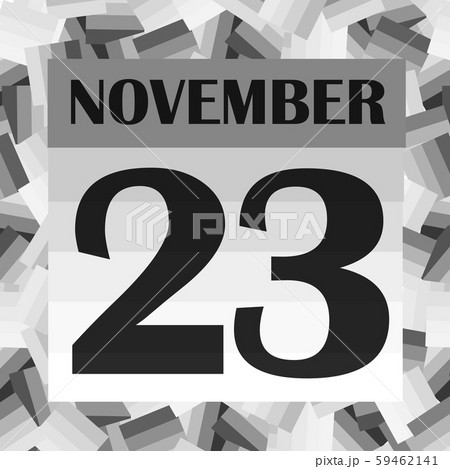 November 23 icon. For planning important day. November 23 icon. For planning important day. 59462141