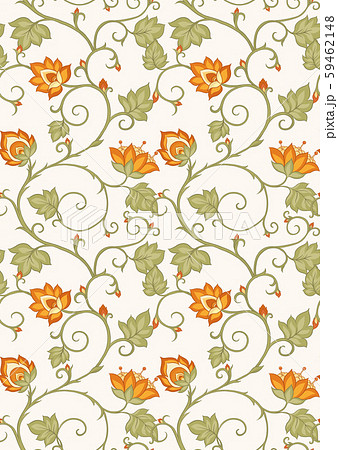 Tradition mughal motif, fantasy flowers 59462148