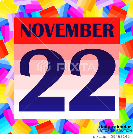November 22 icon. For planning important day. 59462149
