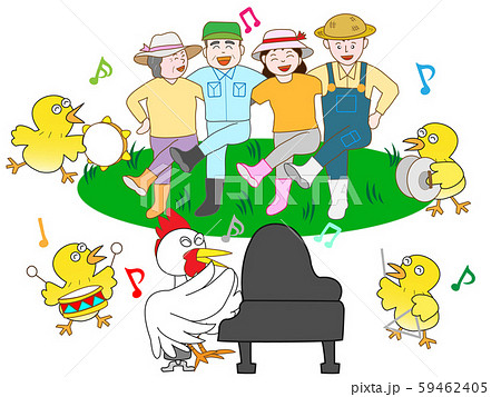 明るい養鶏農家 59462405