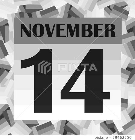 November 14 icon. For planning important day. 59462550