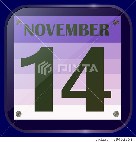 November 14 icon. For planning important day. November 14 icon. For planning important day. 59462552