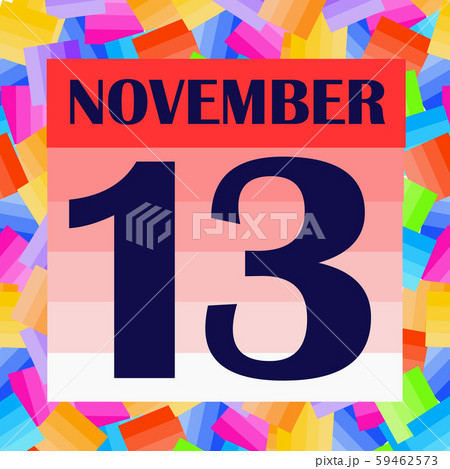 November 13 icon. For planning important day. 59462573