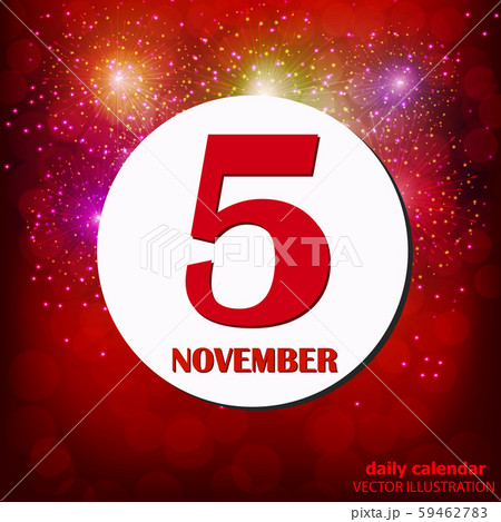 November 5 icon. For planning important day. Vector iIlustration 59462783