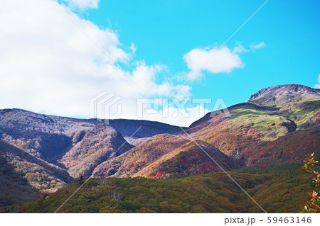 恋人の聖地からの風景（秋）　茶臼岳方面 59463146