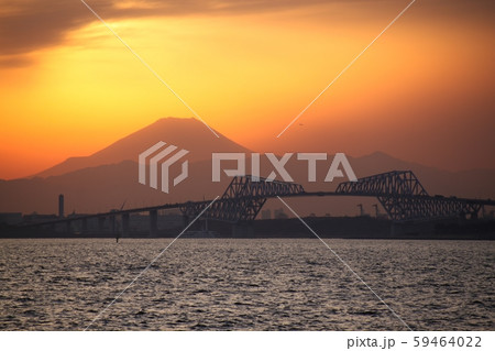 東京ゲートブリッジと富士山 東京ゲートブリッジと富士山 59464022