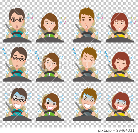 夫婦表情的例證 夫婦表情的例證 59464331