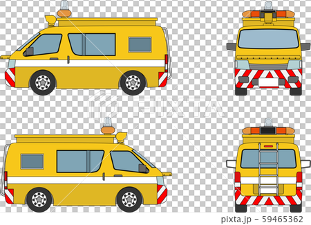 道路公団車両3縁取りのイラスト素材