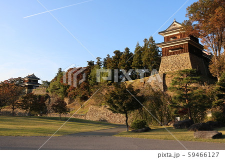 ■ 上田城 ■ 尼ヶ淵の崖 ■ 南櫓、西櫓 ■ 真田幸村、真田昌幸 ■ 長野県 上田市 ■ 快晴 ■ 上田城 ■ 尼ヶ淵の崖 ■ 南櫓、西櫓 ■ 真田幸村、真田昌幸 ■ 長野県 上田市 ■ 快晴 59466127