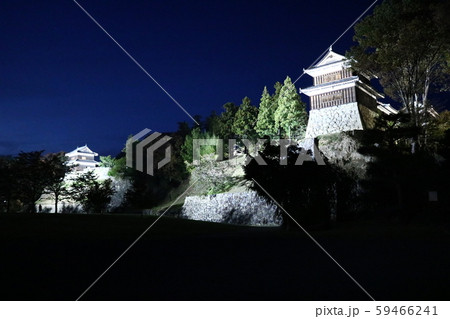 ■ 上田城 ■ ライトアップ ■ 尼ヶ淵の崖 ■ 南櫓、西櫓 ■ 真田幸村、真田昌幸 ■ 長野県  59466241