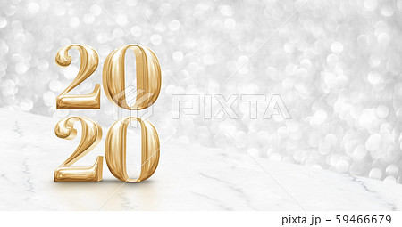 Happy new year 2020 gold glossy (3d rendering ) on Happy new year 2020 gold glossy (3d rendering ) on 59466679