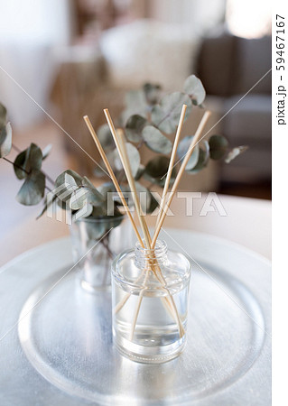 aroma reed diffuser and branches of eucalyptus 59467167