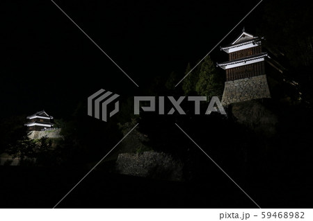 ■ 上田城 ■ ライトアップ ■ 尼ヶ淵の崖 ■ 南櫓、西櫓 ■ 真田幸村、真田昌幸 ■ 長野県  59468982