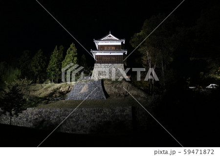 ■ 上田城 ■ ライトアップ ■ 南櫓 ■ 尼ヶ淵の崖 ■ 真田幸村、真田昌幸 ■ 長野県  59471872
